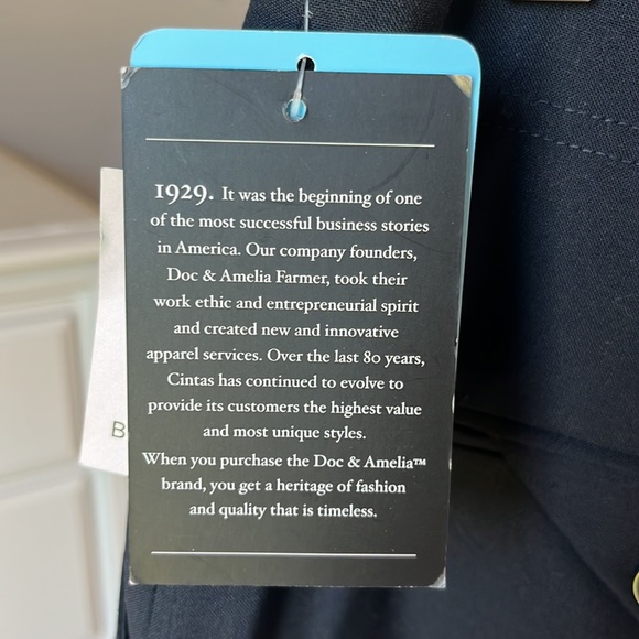 Navy Blue Dress Pants Womens 10 Doc & Amelia Classic Fit Career Occupation New - Picture 12 of 14